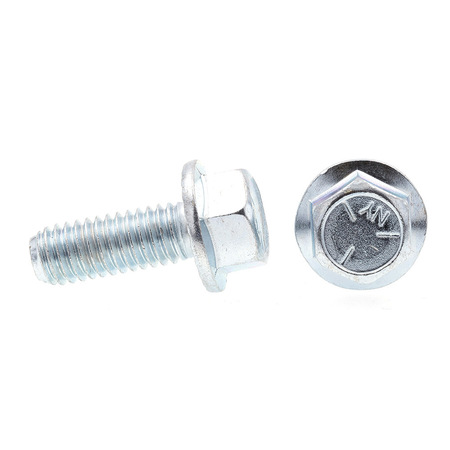 Prime-Line Serrated Flange Bolts 3/8in-16 X 1in Zinc Plated Case Hardend Steel 25PK 9091159